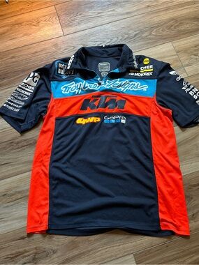 Troy Lee Designs x KTM Racing Polo - Navy & Orange